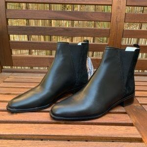NWT ZARA Leather Suede Chelsea Ankle Boots Booties